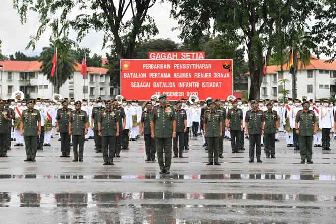 Rrd Diisytihar Sebagai Batalion Infantri Istiadat Utusan Borneo Online