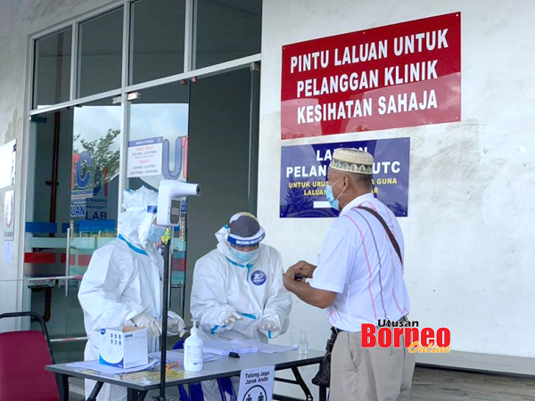 Ujian Saringan Covid 19 Secara Percuma Di Pasar Sentral Utc Labuan Utusan Borneo Online