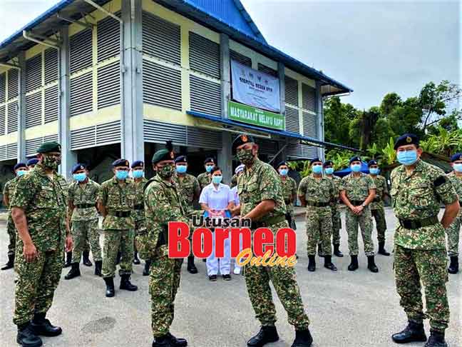 Panglima 9 Briged rai Aidilfitri bersama anggota di Hospital Medan 