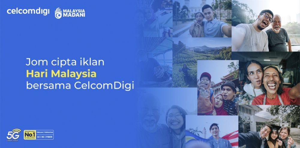 Jom cipta iklan Hari Malaysia bersama CelcomDigi.