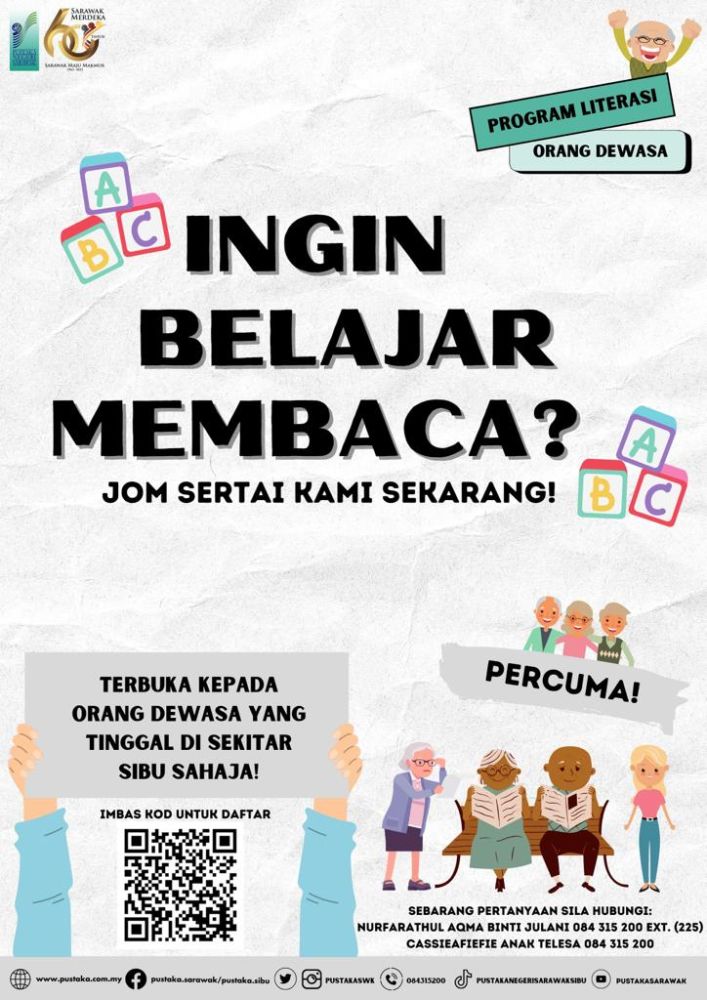 Pustaka Sibu Tawar Program Percuma Kelas Literasi Dewasa Utusan Borneo Online 1575