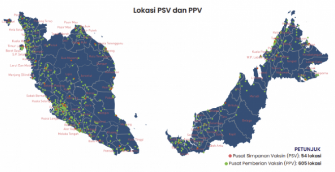 605 Lokasi Bakal Dijadikan Pusat Pemberian Vaksin Utusan Borneo Online